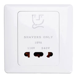 European shaver socket